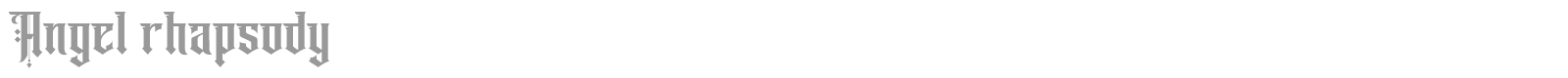 Angel Rhapsody font preview